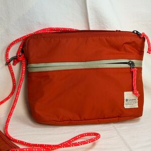 Lululemon Athletica Logo Patch Bag with Neon Accents